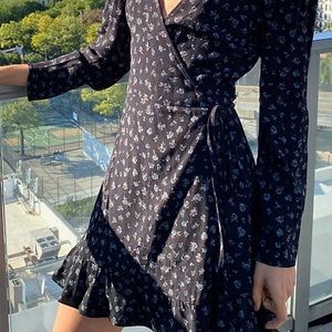 ❤️ floral sunday best wrap mini dress
